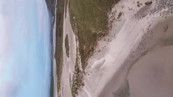 Luchtfoto Van Maghera Strand Door Ardara County Donegal Ierland — Stockvideo