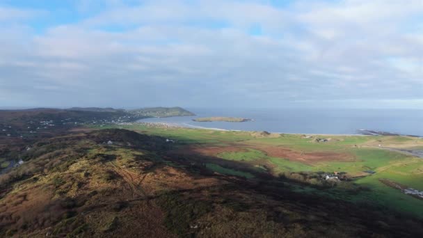 Cashelgolan Castlegoland Portnoo County Donegal Plajı Rlanda — Stok video