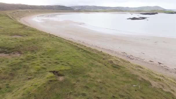 Cashelgolan Castlegoland Portnoo County Donegal Plajı Rlanda — Stok video