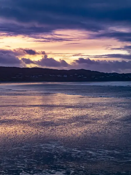 Beautiful Sunset Portnoo Narin Beach County Donegal Ireland Stock Picture