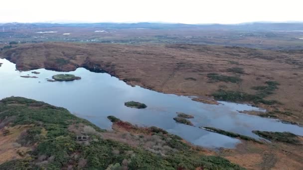 Portnoo County Donegal Ireland对Doon Fort的空中俯瞰 — 图库视频影像