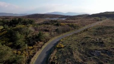 Donegal İlçesi Rossbeg yolu - İrlanda.