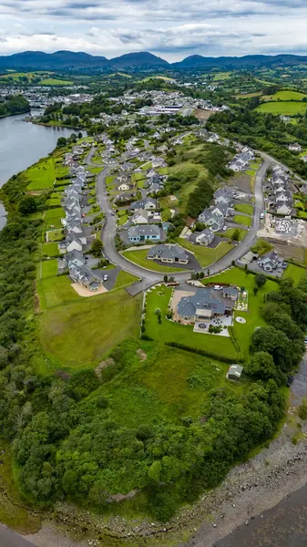 stock image Residential area Tullaghcullion in Donegal Town, Ireland.