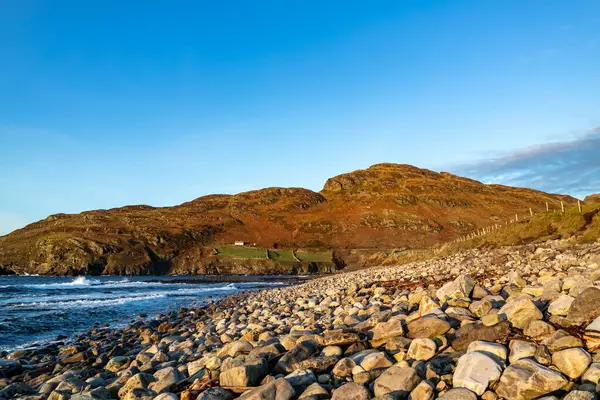 stock image The Muckross Head pebble beach , County Donegal, reland