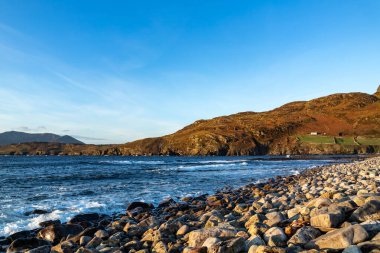 The Muckross Head pebble beach , County Donegal, reland clipart