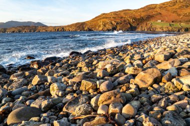 The Muckross Head pebble beach , County Donegal, reland clipart