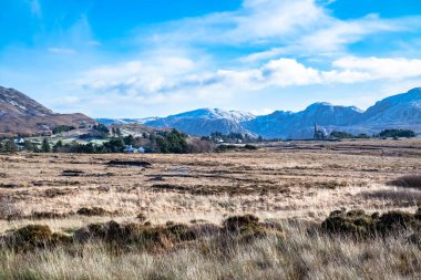 Church of the Sacred Heart, Dunlewey close to Mount Errigal in County Donegal - Ireland. clipart