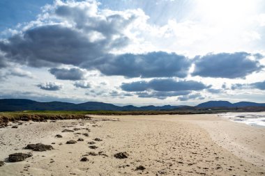 Ballinravey Strand between Ardara and Portnoo in Donegal - Ireland. clipart