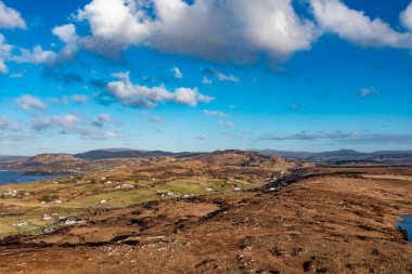 Portnoo 'nun İrlanda Donegal' deki Maas hava görüntüsü.