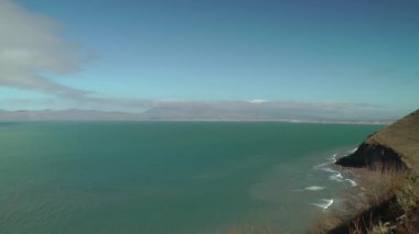 Kerry 'deki uçurumlar, Vahşi Atlantik Yolu, İrlanda.