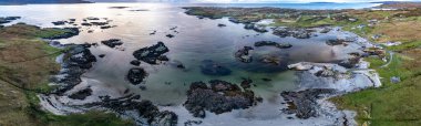 The coastline at Rossbeg in County Donegal during autumn - Ireland. clipart