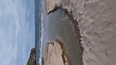 Muckross Head 'deki güzel sahil, Donegal ilçesi, İrlanda