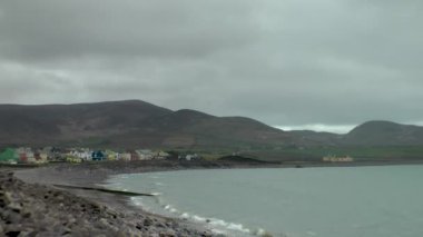 Waterville 'in güzel sahili, Iveragh Yarımadası' nda, Kerry County, İrlanda Cumhuriyeti