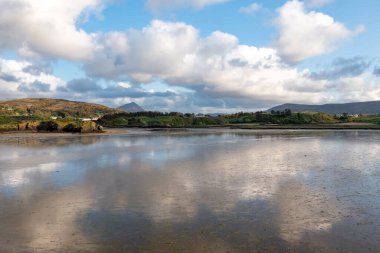 Gortahork, County Donegal, İrlanda 'nın Killult kıyısındaki hava manzarası.
