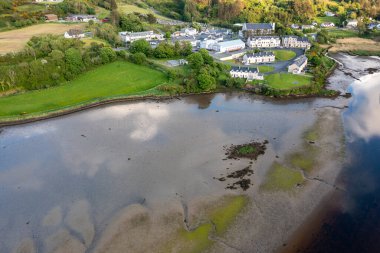 Gortahork, County Donegal, İrlanda 'nın Killult kıyısındaki hava manzarası.