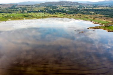 Lettermacaward 'dan Aerial of Cor and Cullion, County Donegal, İrlanda.