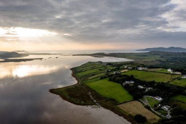 Lettermacaward 'dan Aerial of Cor and Cullion, County Donegal, İrlanda.