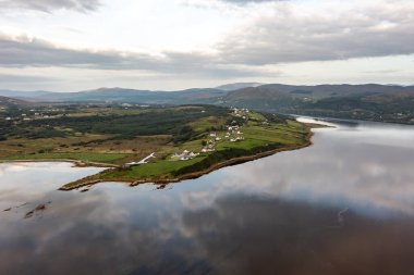 Lettermacaward 'dan Aerial of Cor and Cullion, County Donegal, İrlanda.