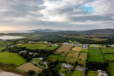 Lettermacaward 'dan Aerial of Cor and Cullion, County Donegal, İrlanda.