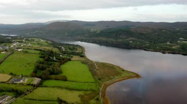Lettermacaward 'dan Aerial of Cor and Cullion, County Donegal, İrlanda.