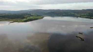 Lettermacaward 'dan Aerial of Cor and Cullion, County Donegal, İrlanda.