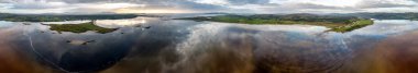 Lettermacaward 'dan Aerial of Cor and Cullion, County Donegal, İrlanda.