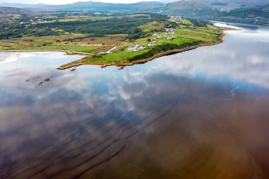 Lettermacaward 'dan Aerial of Cor and Cullion, County Donegal, İrlanda.