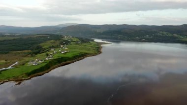 Lettermacaward 'dan Aerial of Cor and Cullion, County Donegal, İrlanda.