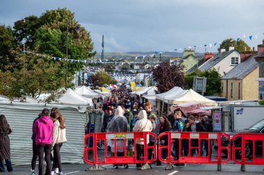 GLENTIES, COUNTY DONEGAL, IRELAND - 13 Eylül 2025: The Hasat Fuarı, Anayol 'da düzenlenen ücretsiz yıllık etkinliktir..