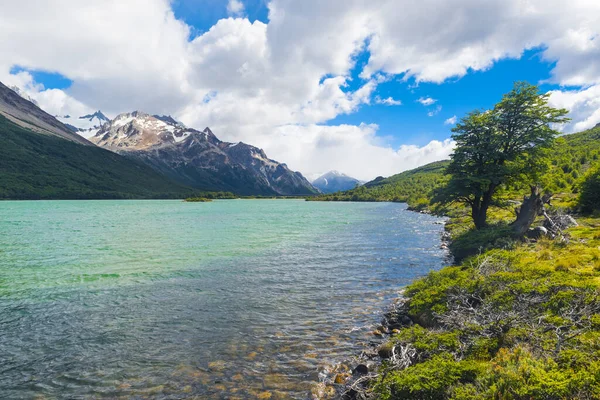 Lagunas Madre Hija Glacial Lake Los Glaciares National Park Argentina — стоковое фото