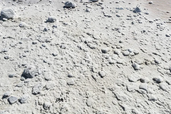 Arjantin Deki Tierra Del Fuego Kristal Kaplı Taşlarla Kaplı Tuzlu — Stok fotoğraf
