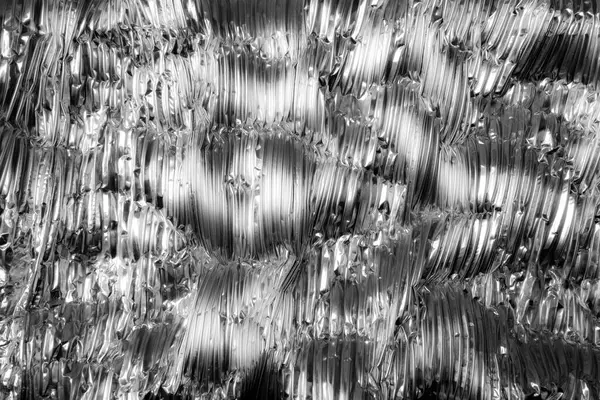 アルミホイルのしわの背景 — ストック写真