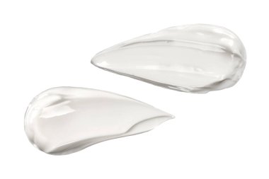 Beyaz arkaplanda izole edilmiş kozmetik krem