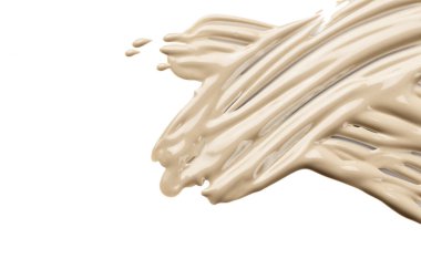 Sıvı temel beyaz arka plan üzerinde leke