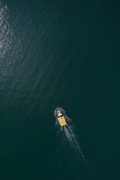 Luftaufnahme Eines Fischerbootes Meer — Stockfoto