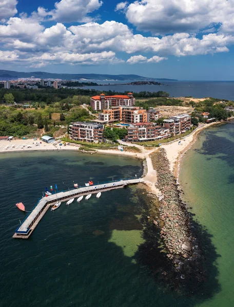 Luftaufnahme Eines Seebades Ravda Bulgarien — Stockfoto