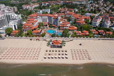 Karadeniz kıyısındaki Sunny Beach, Bulgaristan