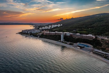 Luxury hotel Paradise Beach on Black sea in Bulgaria clipart