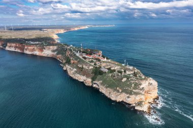 Bulgaristan 'ın Karadeniz kıyısındaki Kaliakra Burnu havadan izleniyor