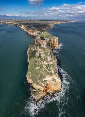 Bulgaristan 'ın Karadeniz kıyısındaki Kaliakra Burnu havadan izleniyor