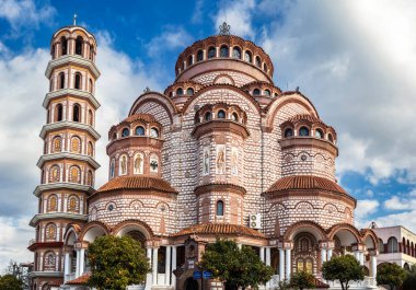 St. George Church at in the center of Nea Moudania, Chalkidiki, Greece clipart