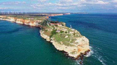 Bulgaristan 'ın Karadeniz kıyısındaki Kaliakra Burnu havadan izleniyor
