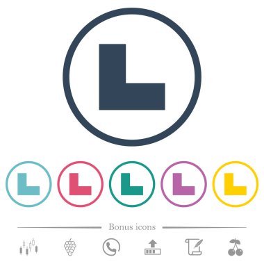 Sol alttaki ok düz renk simgeleri yuvarlak hatlarda. 6 bonus simgesi dahil.