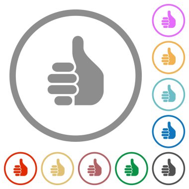 Sağ el düz renk simgelerini yuvarlak çizgilerle işaretliyor. 6 bonus simgesi dahil.