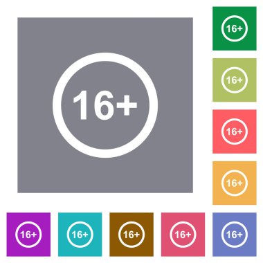 Basit renk kare arkaplan üzerinde sadece düz simgelere izin veriliyor