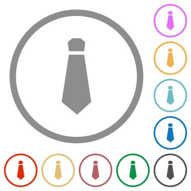 Beyaz arkaplanda düz renk simgelerini yuvarlak çizgilerle bağla