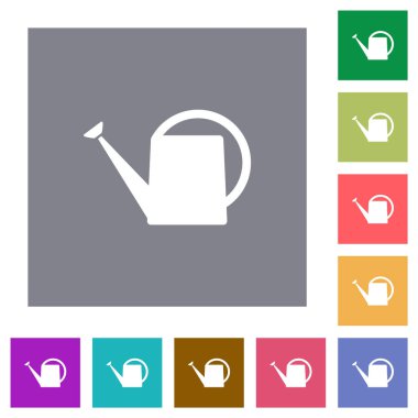 Sulama basit renk kare arkaplanlarında düz simgeler oluşturabilir