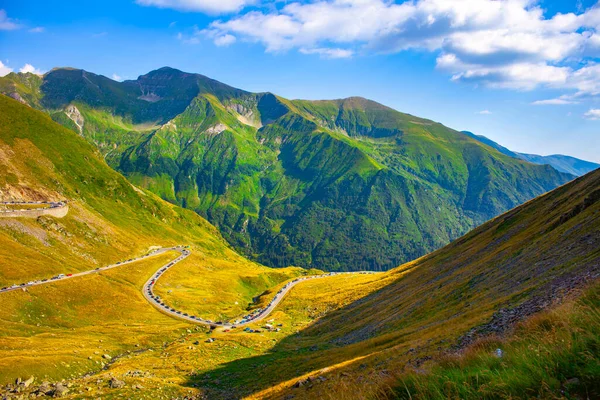 Transfagarasan Famosa Estrada Romênia Fagarasi Montanhas — Fotografia de Stock