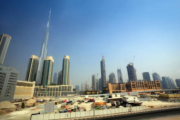 Edificios Construcción Dubai Emiratos Árabes Unidos — Foto de Stock