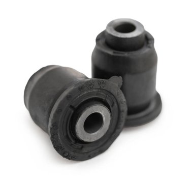 Otomatik parçalar, beyaz izole edilmiş arkaplanda sessiz blok